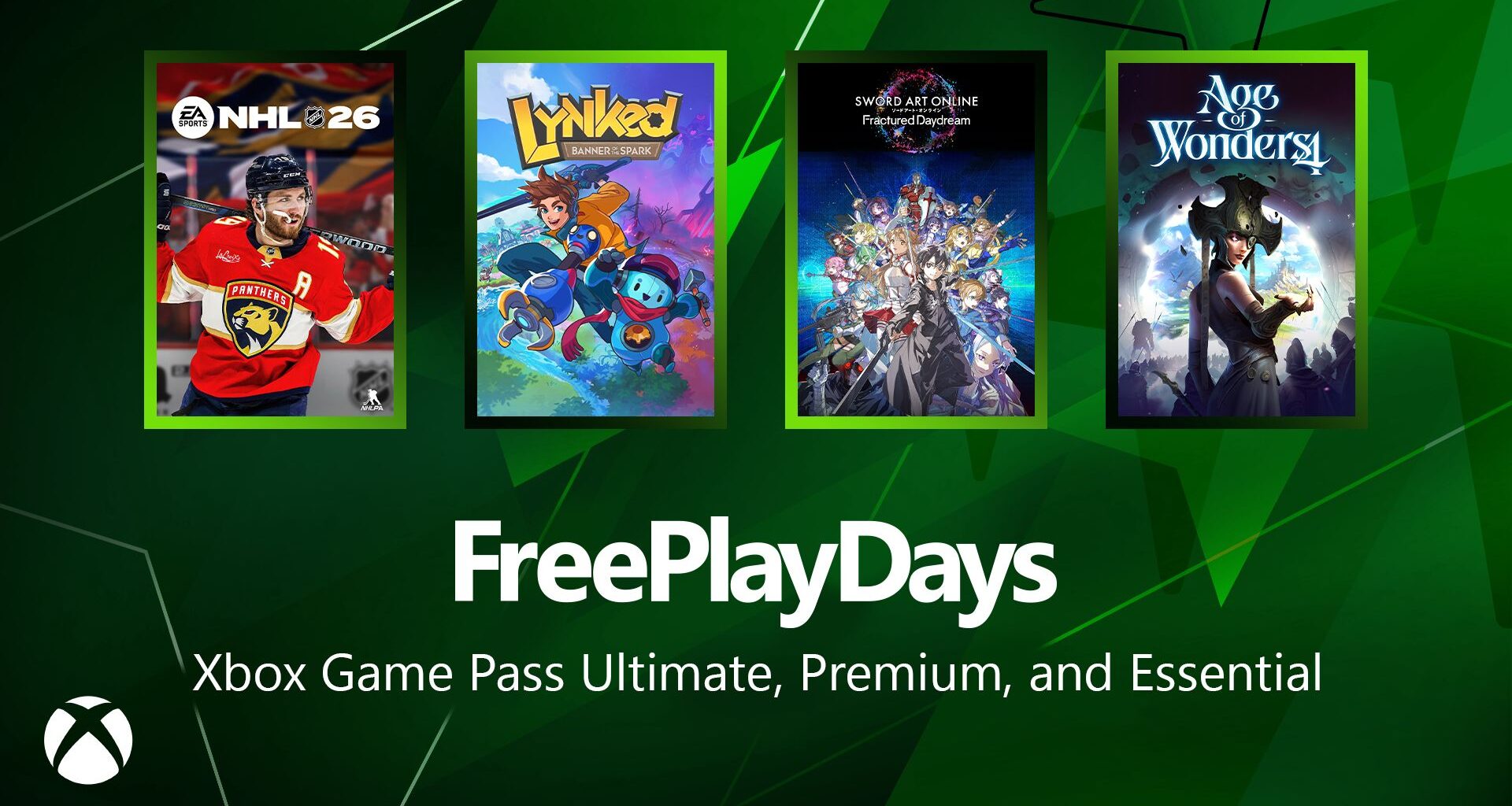 Free Play Days – NHL 26, Lynked: Banner of the Spark, Sword Art Online Fractured Daydream and Age of Wonders 4