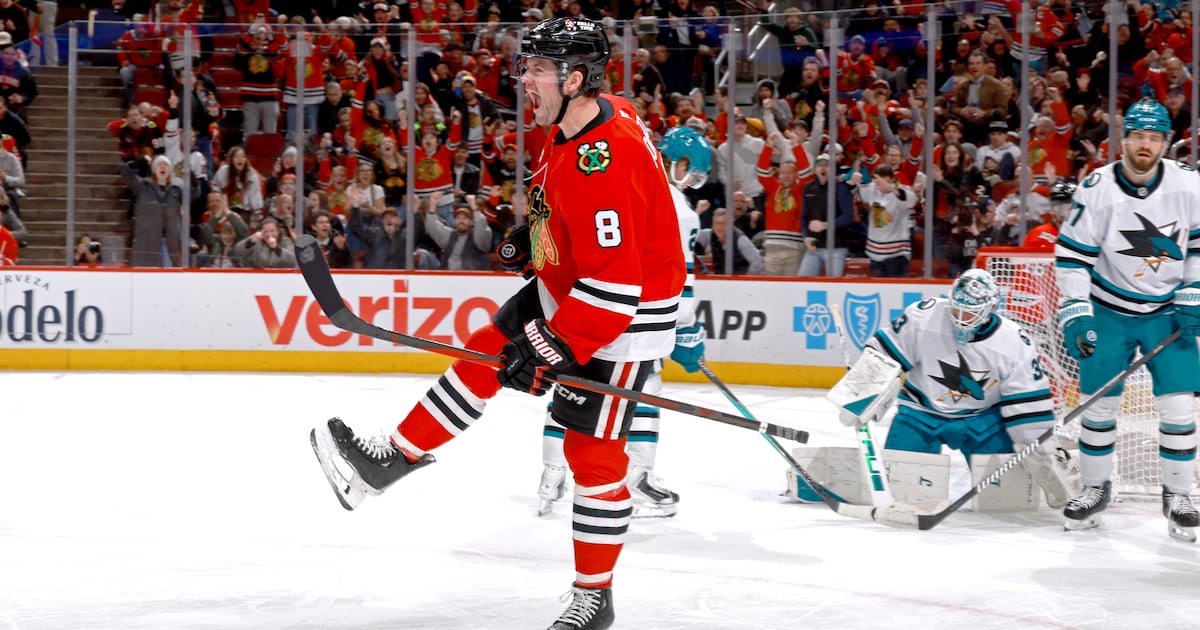Ryan Donato scores twice as Chicago Blackhawks beat San Jose Sharks