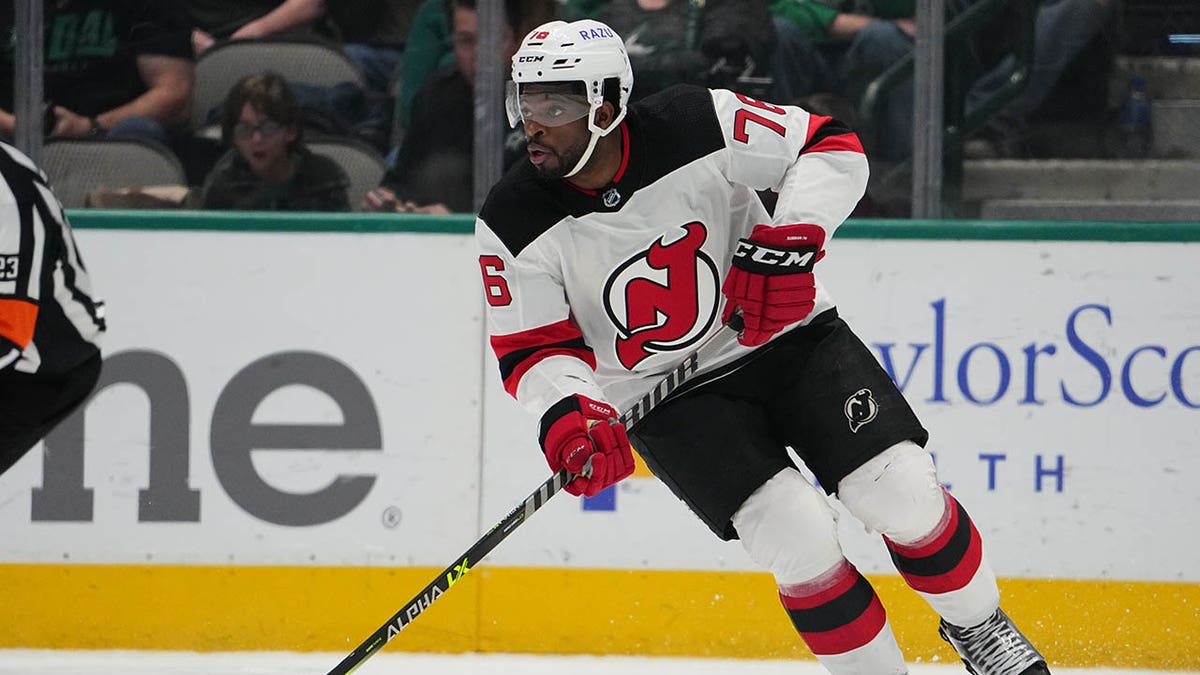 P.K. Subban skates during a game against the Stars in 2022