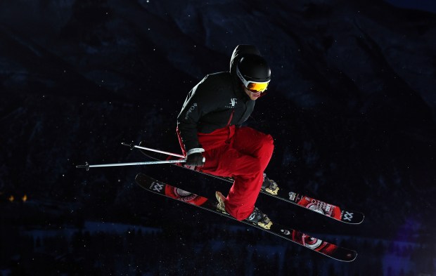 Alex Ferreira of Aspen competes in the men's ski superpipe on day 3 of the X Games Aspen 2024 on Jan. 28, 2024 in Aspen. (Jamie Squire, Getty Images)