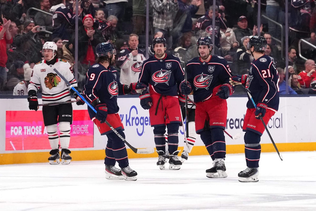 Blue Jackets blow past Blackhawks, arrive at Olympic break as NHL’s hottest club