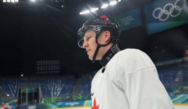 Canada’s Nathan MacKinnon is not at the Olympics to enjoy himself