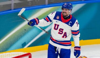 U.S. men’s Olympic hockey team reacts to lighter boards, plus Auston Matthews vs. William Nylander