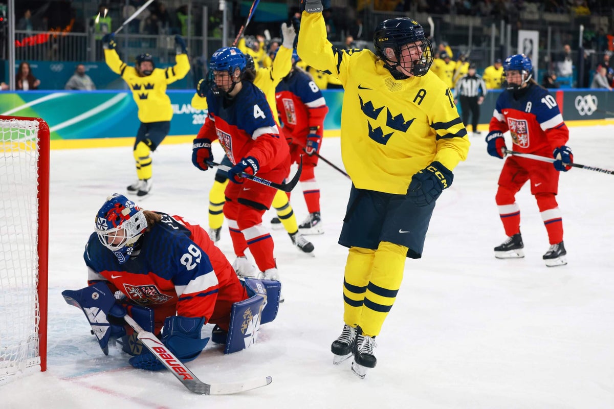 Sweden eliminates Czech Republic from Olympic women’s hockey in stunning upset