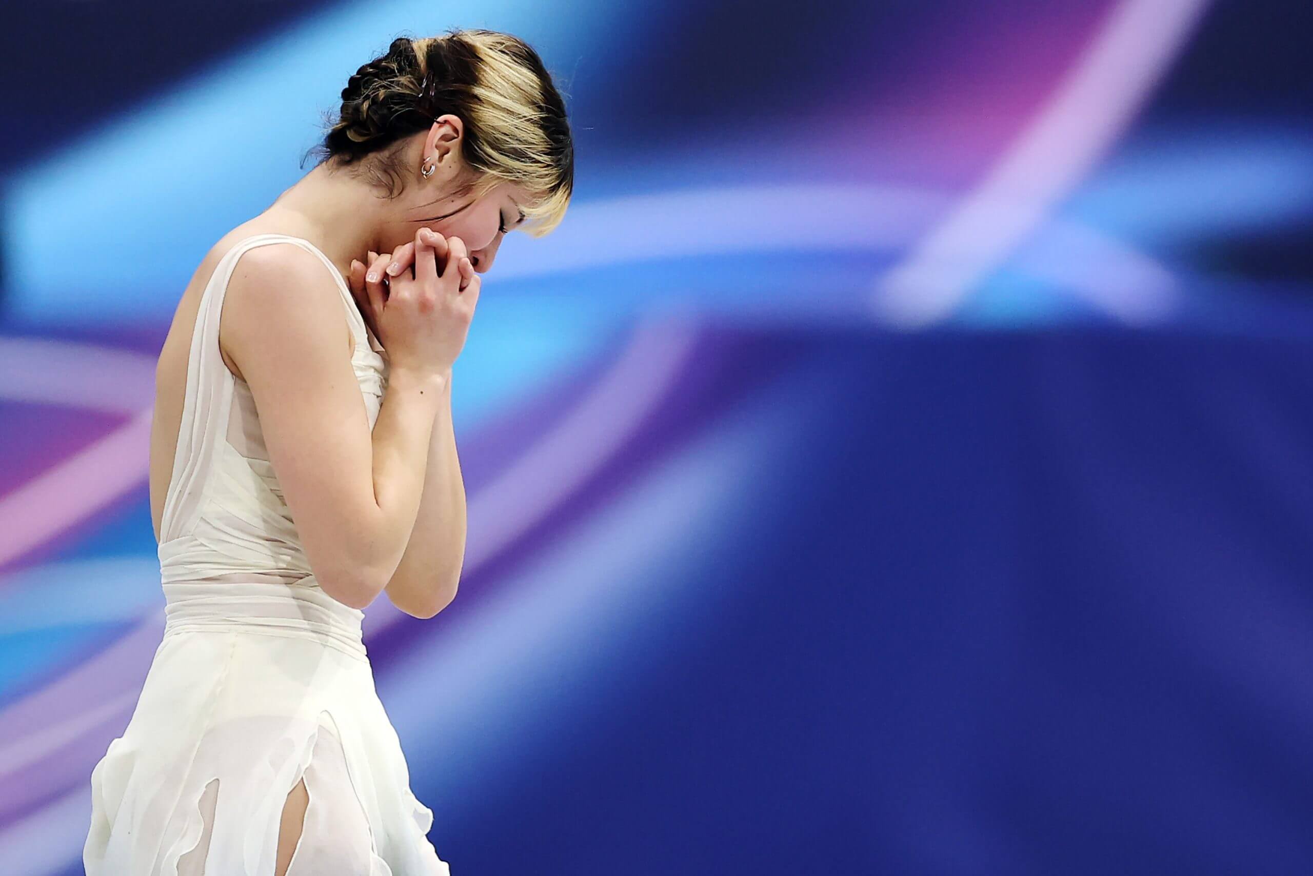 Alysa Liu of Team USA is in third place entering the free skate.