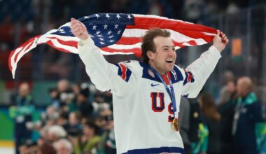 Bruins waiting on their American gold medalists