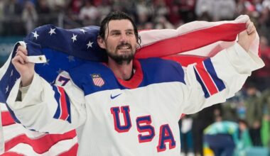 Connor Hellebuyck, Jack Eichel win gold medals with Team USA