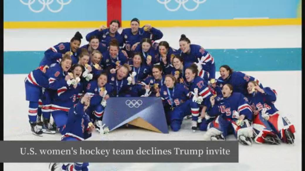 Click to play video: 'U.S. Olympic women’s hockey team declines Trump’s invite to attend State of the Union'