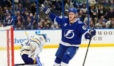 Jake Guentzel’s goal in final seconds of OT gives Tampa Bay Lightning win over Buffalo Sabres