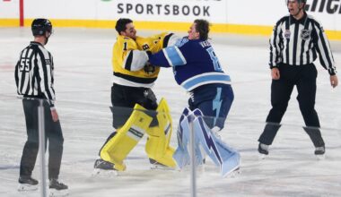 Bruins' Jeremy Swayman Claims He's Retiring From Fighting