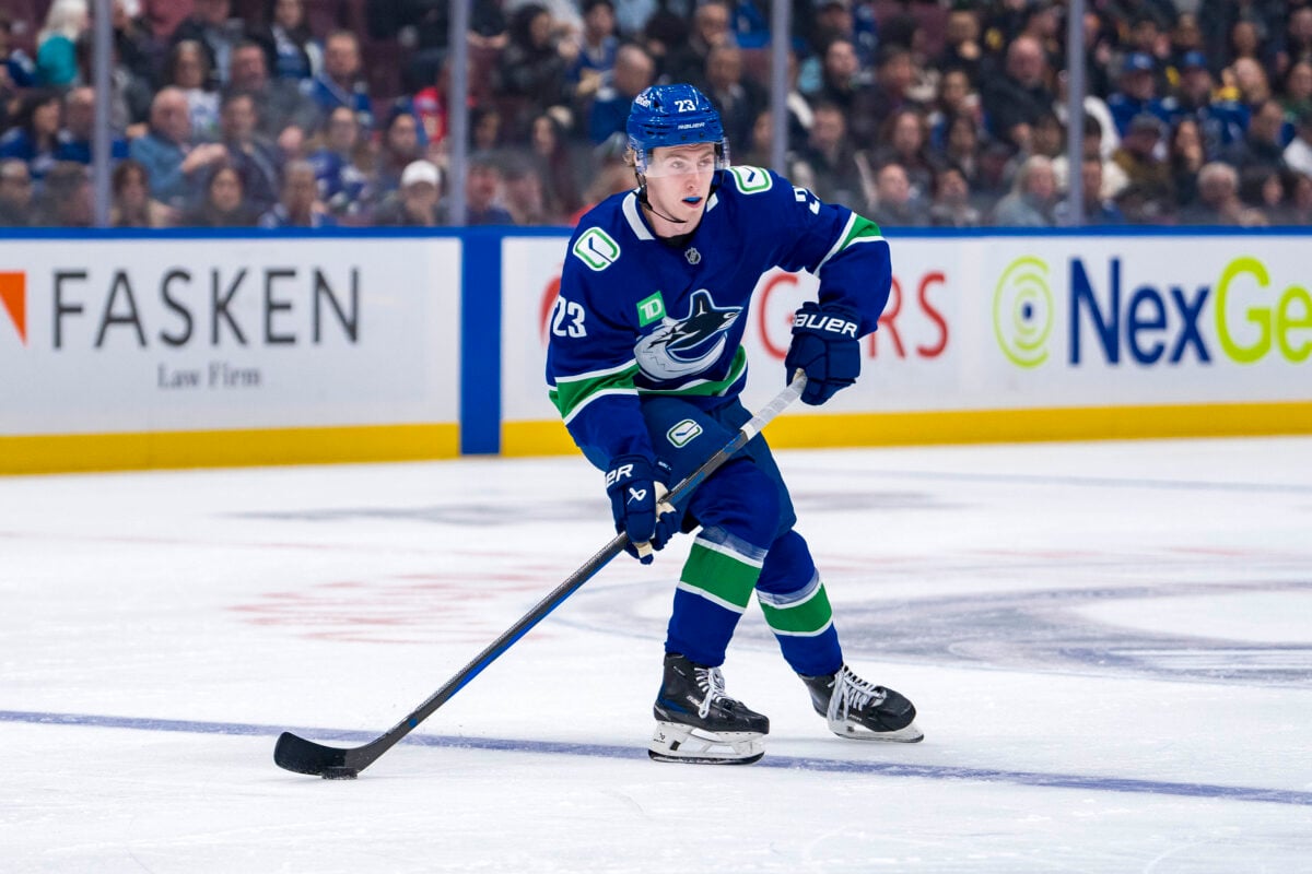 Jonathan Lekkerimaki Vancouver Canucks