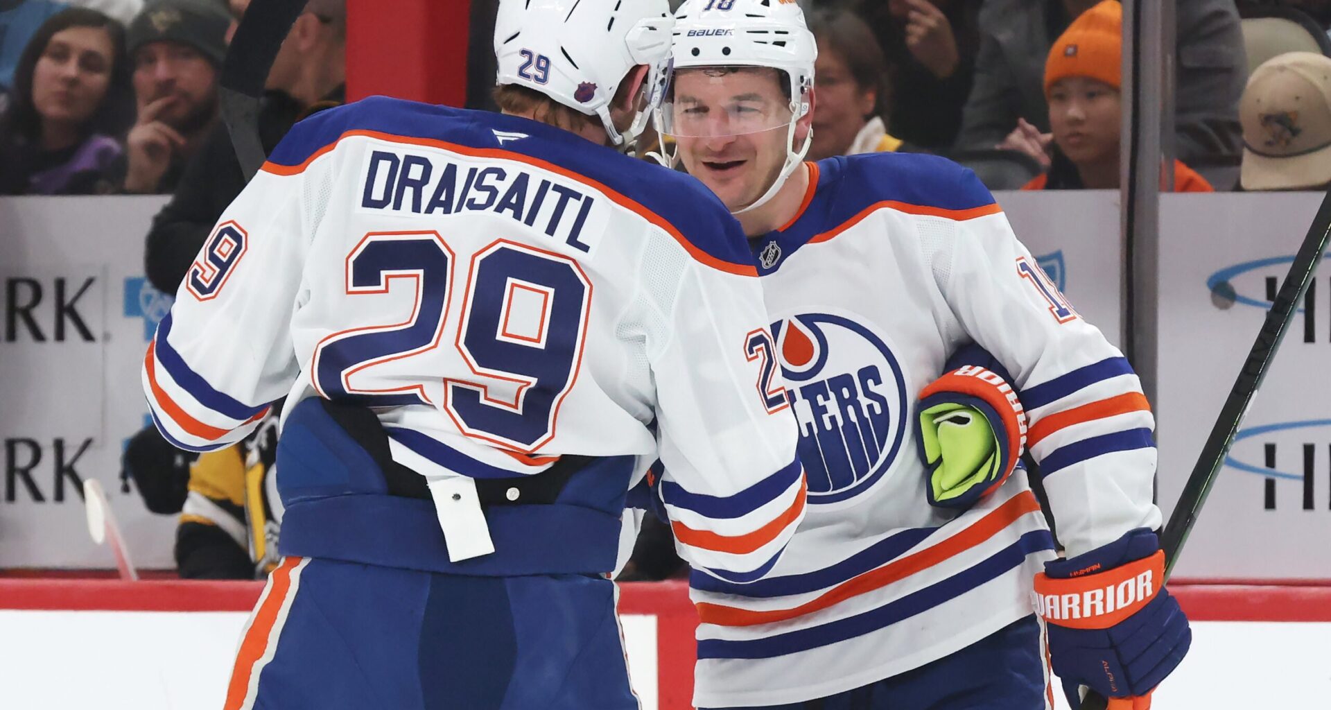 Leon Draisaitl Zach Hyman Edmonton Oilers
