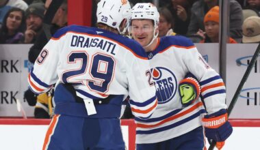 Leon Draisaitl Zach Hyman Edmonton Oilers