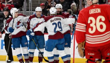 NHL Roundup: MacKinnon first to 40 goals on season as Avalanche blank Red Wings