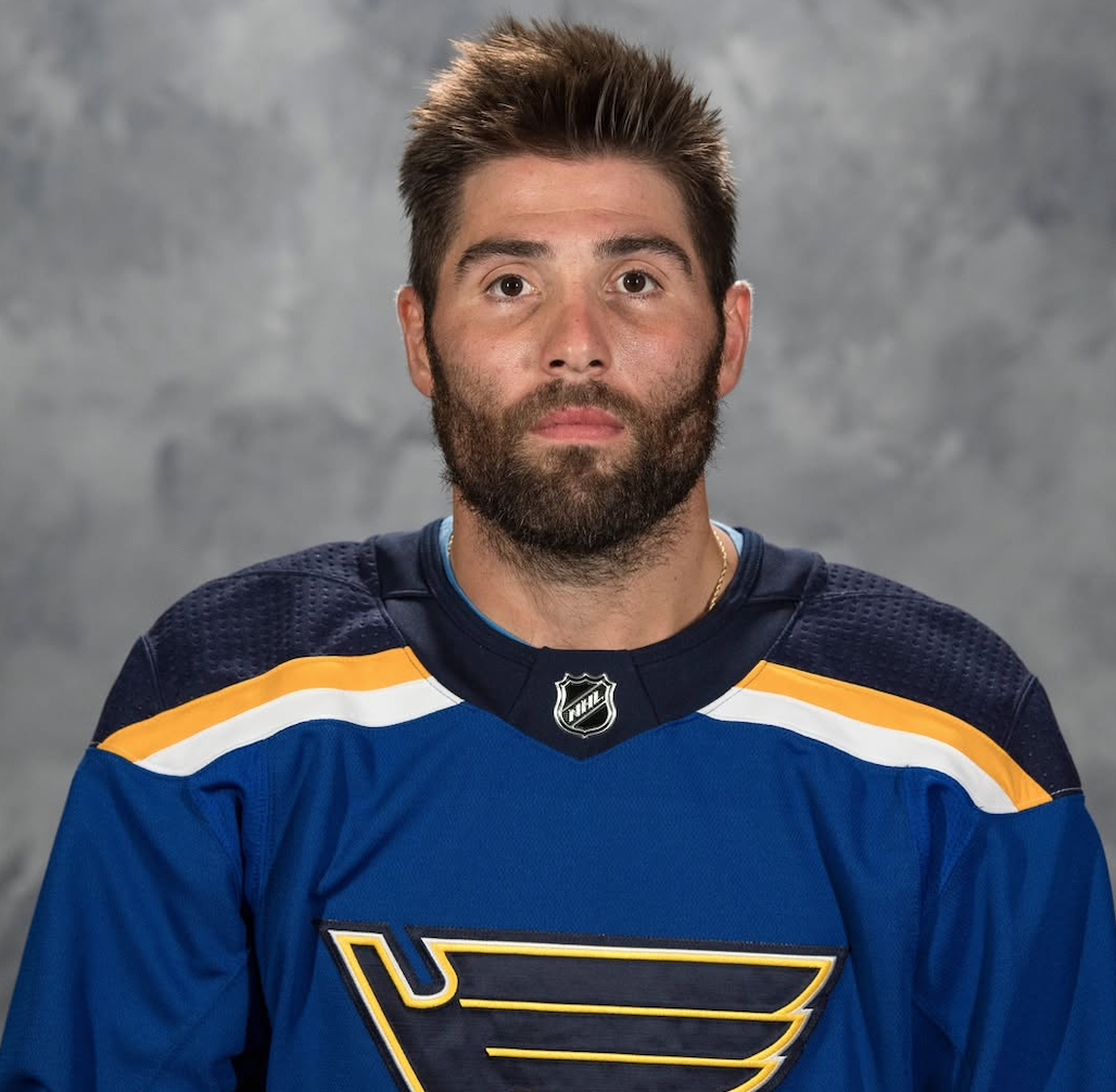 Patrick Maroon. Photo courtesy of the Mehlville School Distirct and St. Louis Blues headshots.