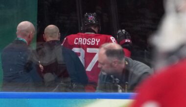 Penguins captain Sidney Crosby suffers lower-body injury in Canada's Olympic quarterfinal win