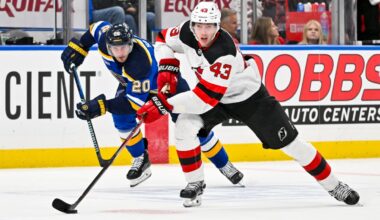 Devils Game 60, Luke's Back? Lines, Notes, & How to Watch at Blues