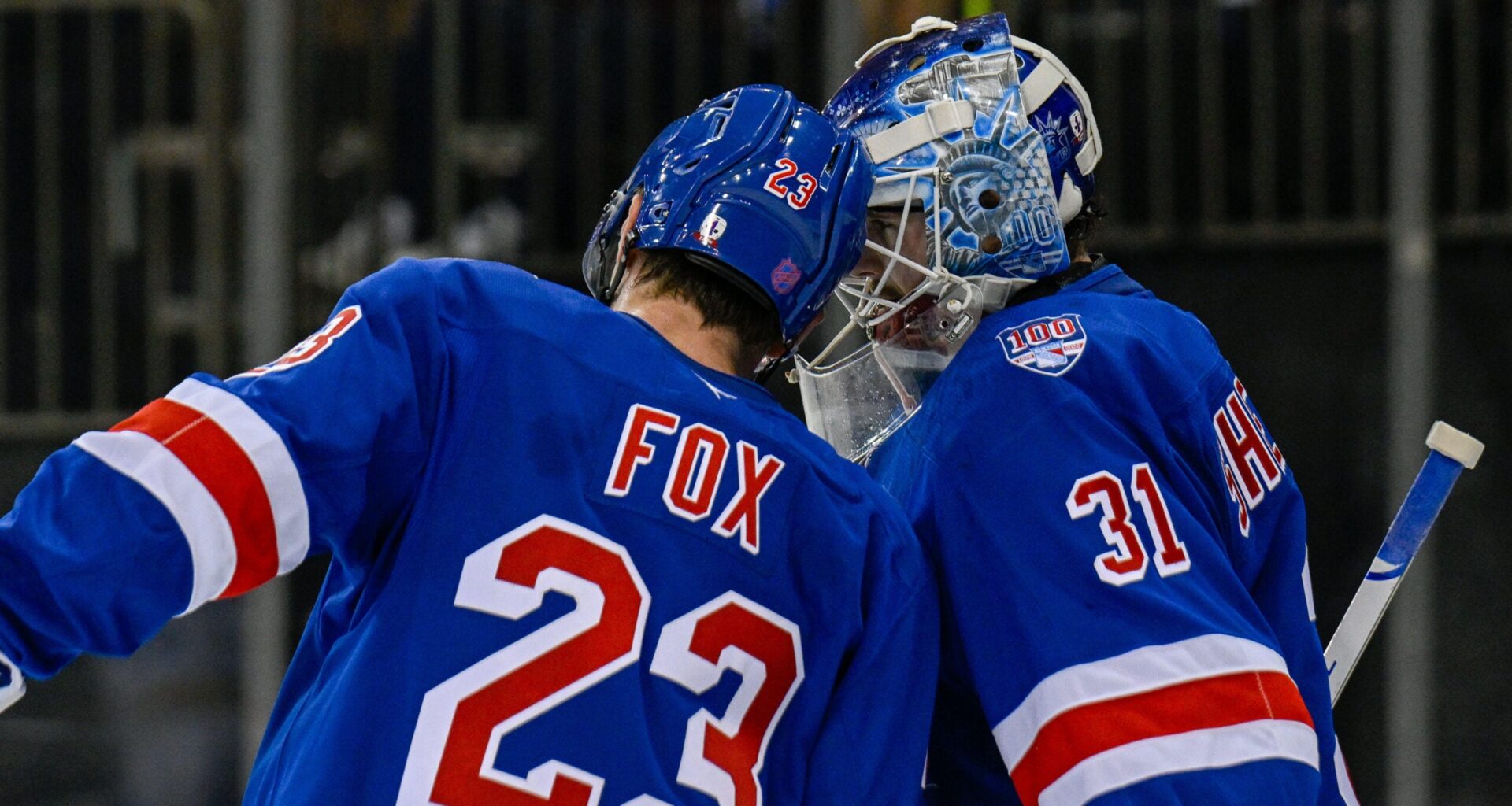 Igor Shesterkin, Adam Fox full participants at practice