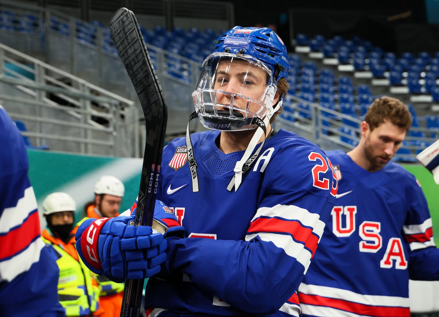 Bruins defenseman Charlie McAvoy of Team USA said this week he was focused on playing hard no matter the opponent.