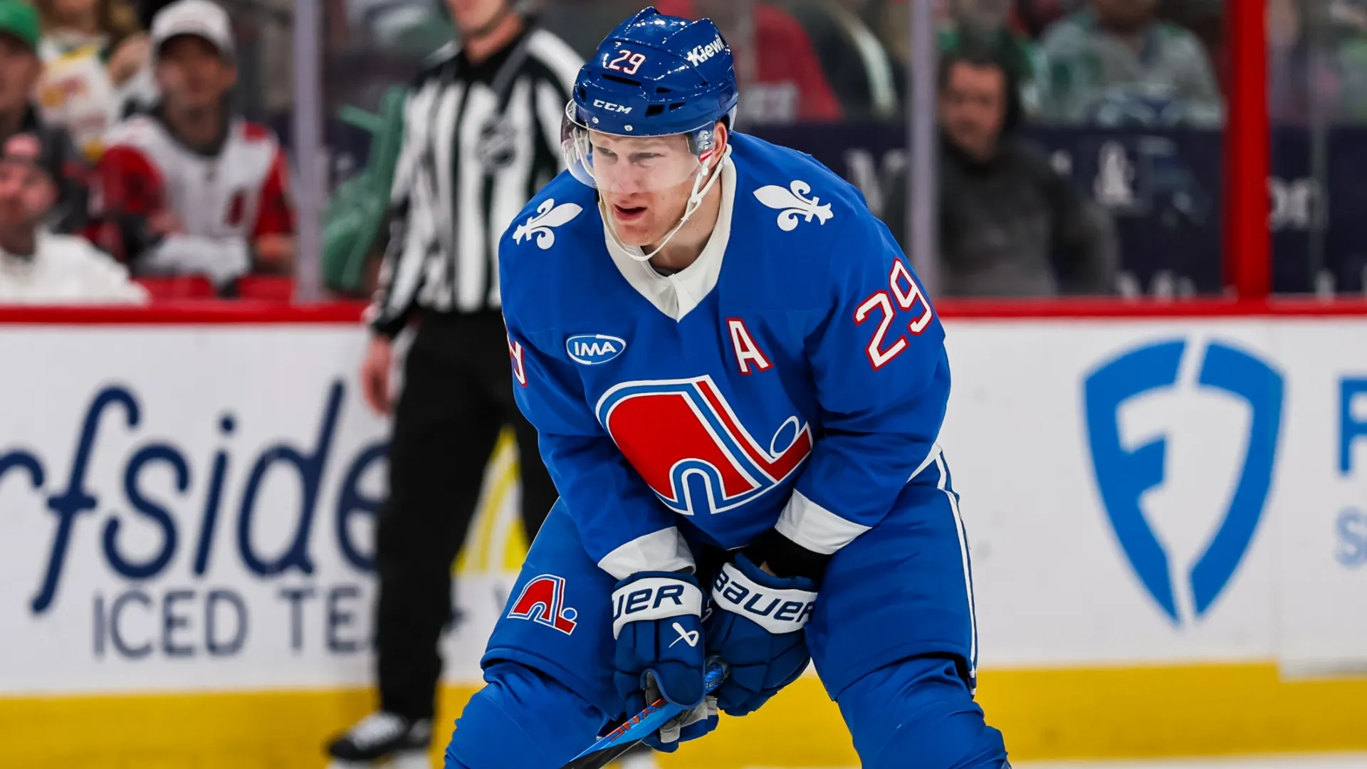 Nathan MacKinnon #29 of the Colorado Avalanche in 2026 (Source: David Jensen/Getty Images)
