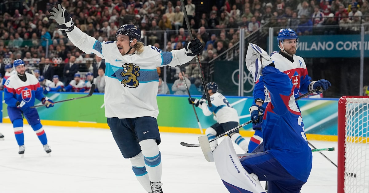 Stars’ Roope Hintz scores, helps Finland claim Olympic bronze medal with win vs. Slovakia