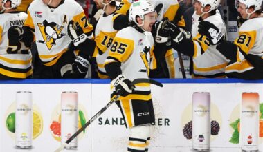 Avery Hayes' historic 2-goal debut catapults Penguins to win at Buffalo