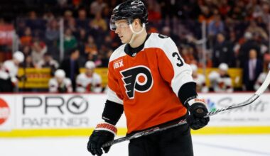 Flyers right wing Matvei Michkov scored the game winner in a Flyers overtime win at Madison Square Garden against the New York Rangers on Thursday.