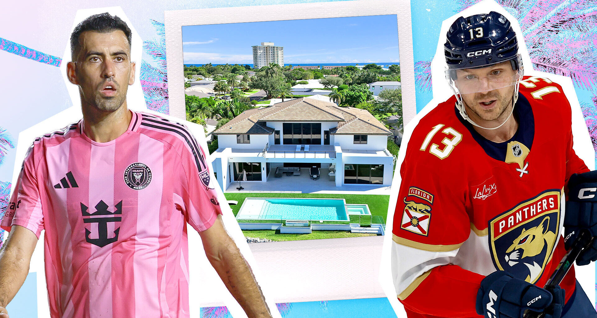 Take a look inside NHL star Sam Reinhart's new $9 million mansion bought from soccer legend Sergio Busquets