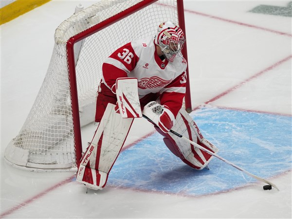 Gibson and Raymond power Red Wings to a 2-0 victory over the Avalanche