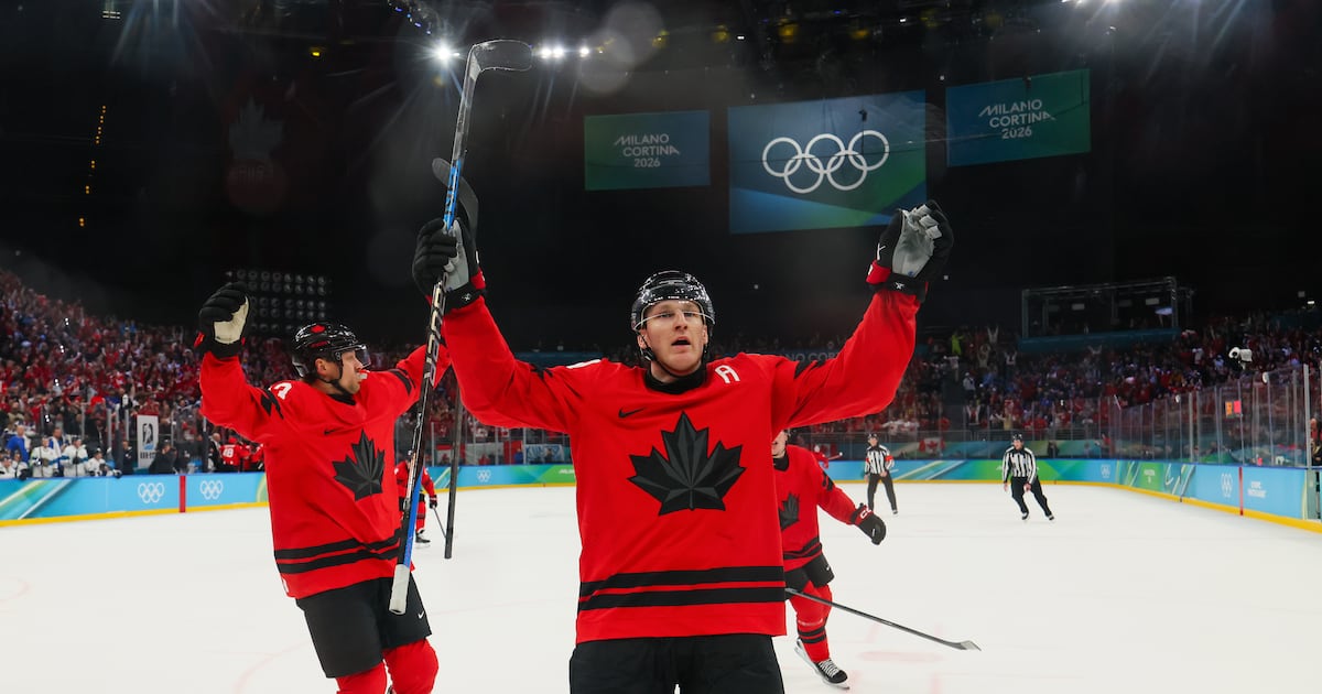 Nathan MacKinnon the hero as Canada comes back again to beat Finland, reach gold-medal game