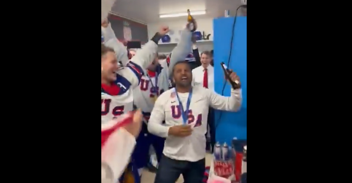 Team USA’s gold medal MAGA celebration was everything the NHL has been trying to avoid