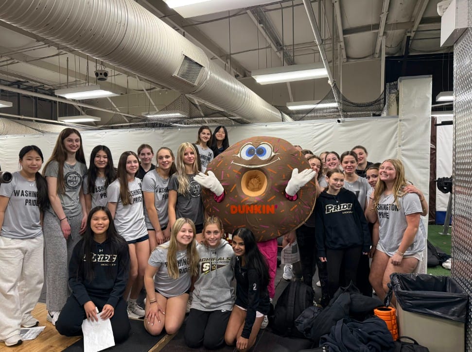 Pride Hockey Coach Awarded Capitals Tickets at Team Practice