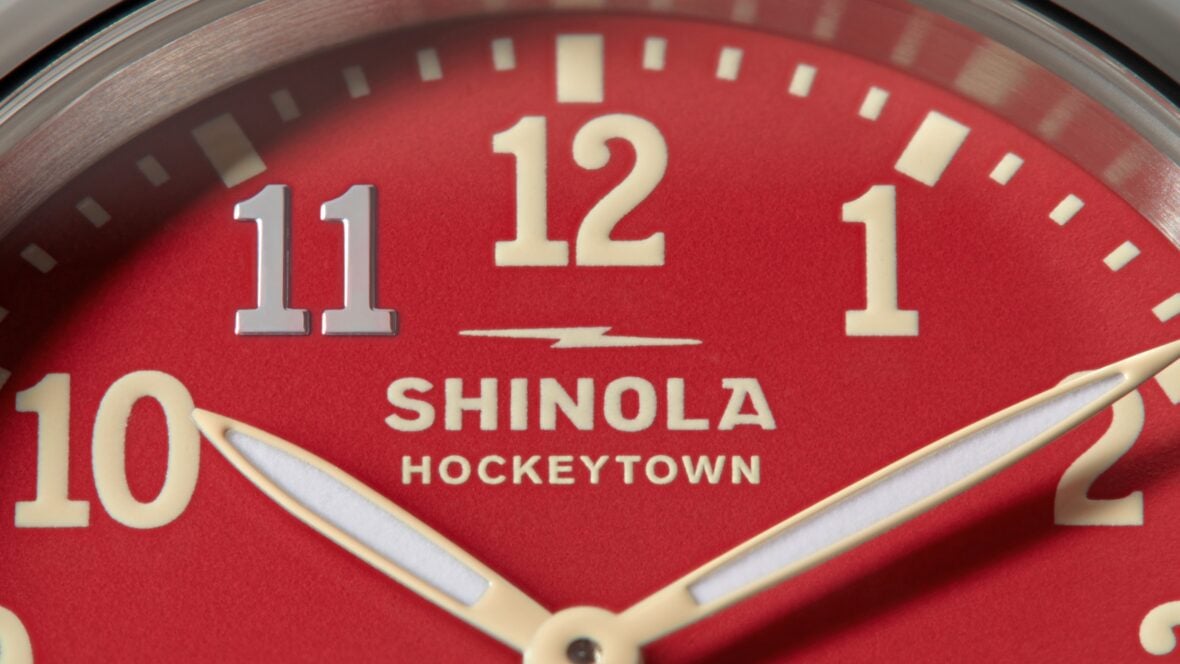 Shinola Celebrates 100 Years Of 'Hockeytown' With Detroit Red Wings-Inspired Timepiece