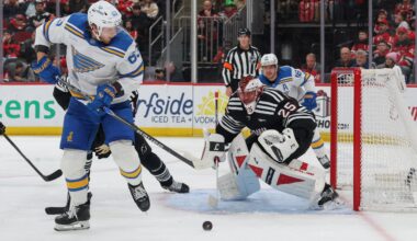 St. Louis Blues Gameday Preview: Welcoming Olympic-Hero Hughes and the Devils - The Hockey Writers - St Louis Blues