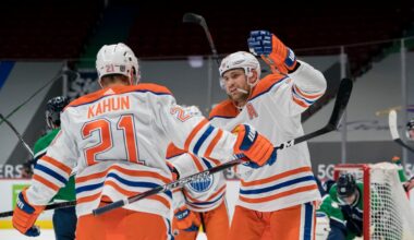 Oilers’ Leon Draisaitl skates with former teammate Dominik Kahun for German Olympic team, Samanski to centre 3rd line