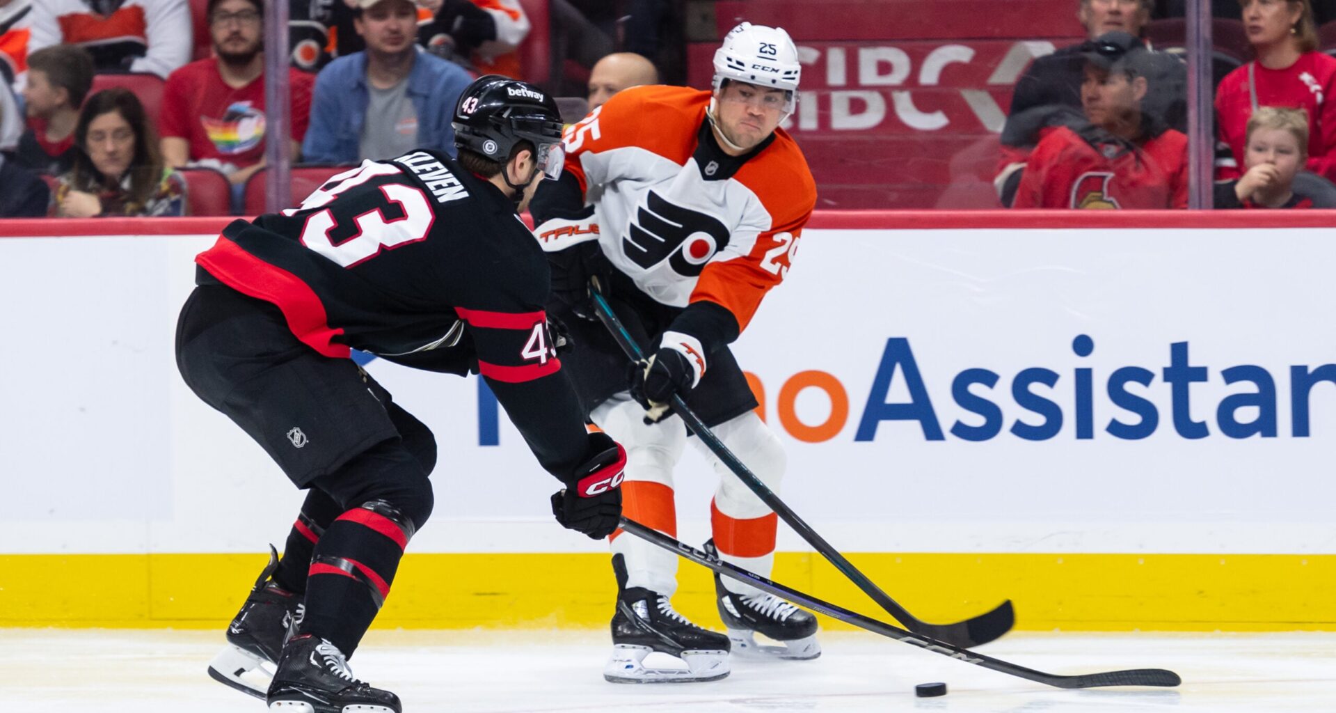 The Senators and Flyers Battle Before the Olympic Break