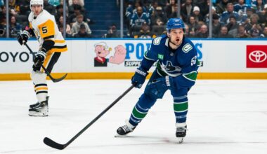Who might be interested in Canucks centres Blueger and Kämpf?