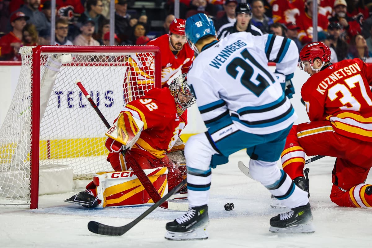 Flames snap losing streak with win over Sharks