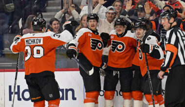 Takeaways: Flyers outlast tired Capitals with late power play goal