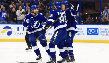 Nikita Kucherov’s four-point night leads Lightning to 4-3 overtime victory over Sabres