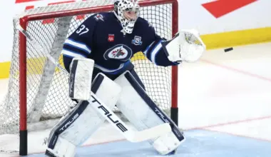 Jets' Connor Hellebuyck has the coolest Olympic goalie mask for Team USA image