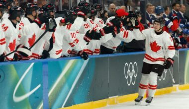 Macklin Celebrini scores in Olympic debut for Canada – NBC Bay Area