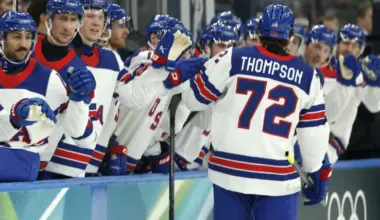 Team USA is hardly playing Sabres' Tage Thompson, and the numbers are confusing image