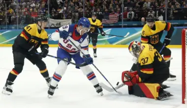 Team USA's Matthew Tkachuk has savage taunt for Oilers' Leon Draisaitl in blowout of Germany at Olympics image