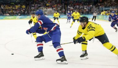 Landeskog Eliminated, Nelson Advances. Sweden Falls in OT to USA