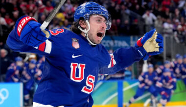 Olympic hockey history was made on Wednesday