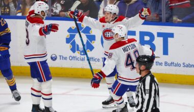 Cole Caufield scores twice, leads Canadiens to win over Sabres