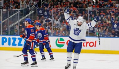 Maccelli scores two as Maple Leafs down Oilers 5-2