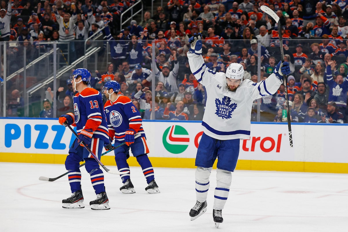 Maccelli scores two as Maple Leafs down Oilers 5-2