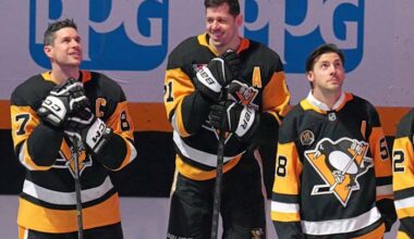 A nod to the past brought Sidney Crosby to tears. The Penguins captain is smiling about the present